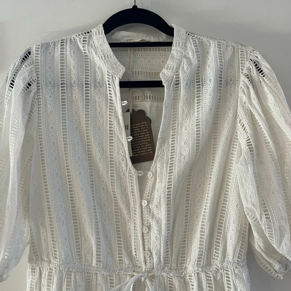Anthropologie Forever That Girl Eyelet Dress - Picture 3 of 5